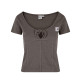 Karl Kani Γυναικεία κοντομάνικη μπλούζα OG Corset Rib Tee